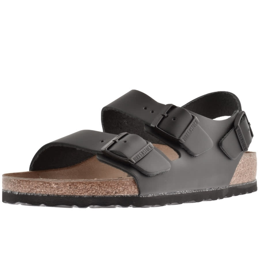 Alternative Image for ProductBirkenstock Milano Leather Sandals Black2